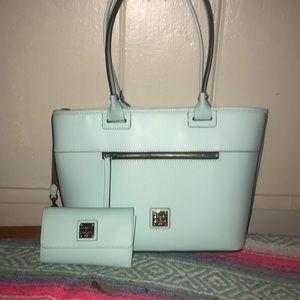 Beautiful aquamarine D&B shoulder Bag
